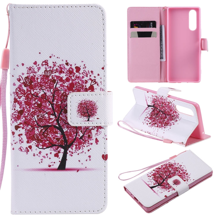 Painting Horizontal Flip Leather Case with Holder & Card Slot & Lanyard, For Galaxy S20+, For Galaxy S20, For Sony XZ5