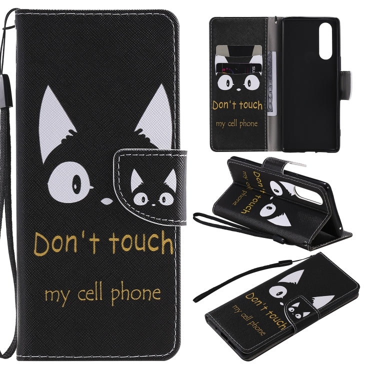 Painting Horizontal Flip Leather Case with Holder & Card Slot & Lanyard, For Galaxy S20+, For Galaxy S20, For Sony XZ5