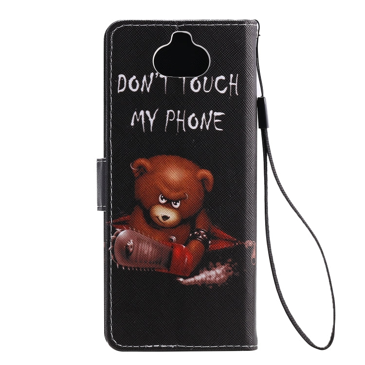 Painting Horizontal Flip Leather Case with Holder & Card Slot & Lanyard, For Sony Xperia 20