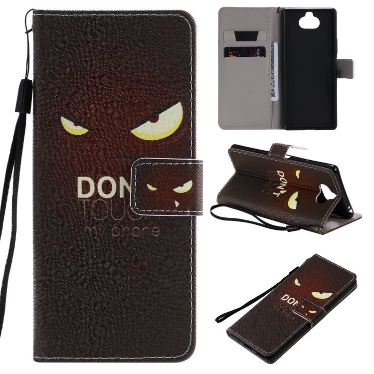 Painting Horizontal Flip Leather Case with Holder & Card Slot & Lanyard, For Sony Xperia 20