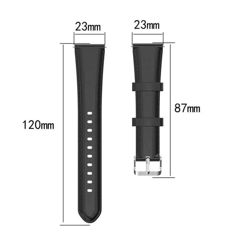 For Garmin Vivoactive 3 Oil Wax Calf Leather Replacement Wrist Strap Watchband