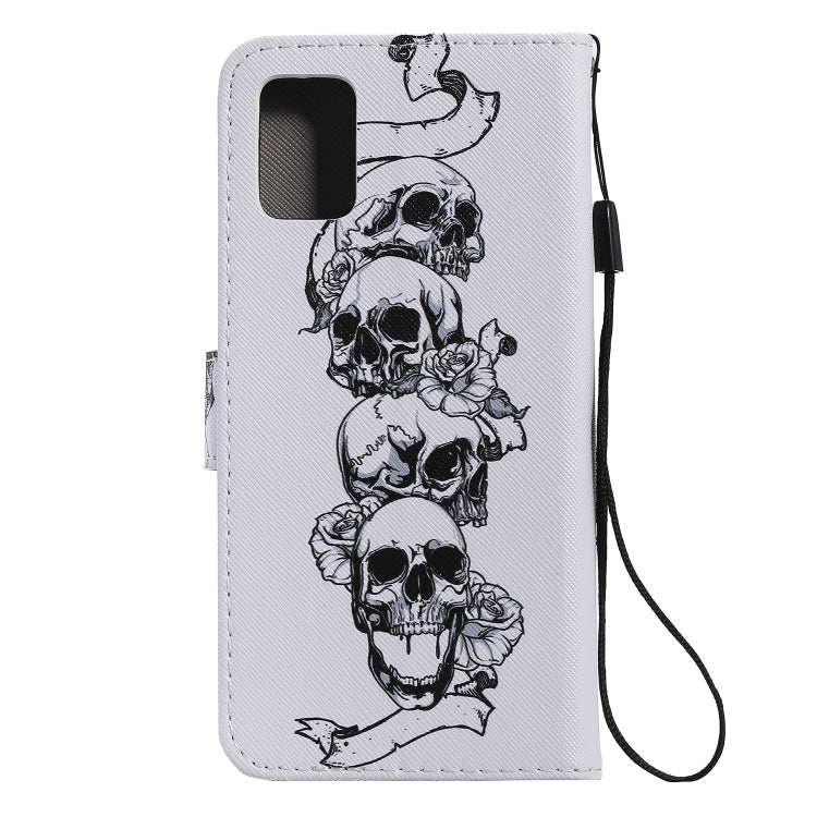 Painting Horizontal Flip Leather Case with Holder & Card Slot & Lanyard, For Galaxy A51, For Galaxy A71