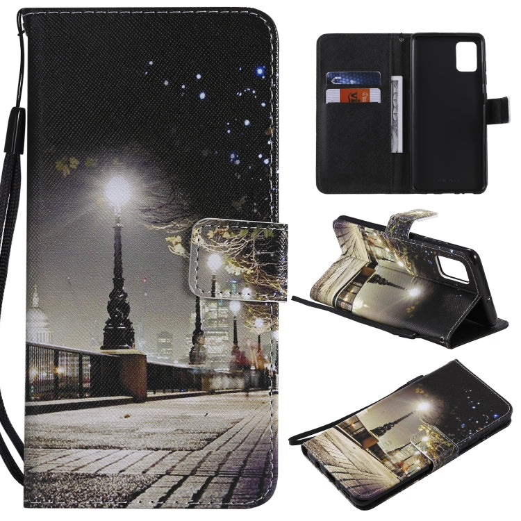 Painting Horizontal Flip Leather Case with Holder & Card Slot & Lanyard, For Galaxy A51, For Galaxy A71