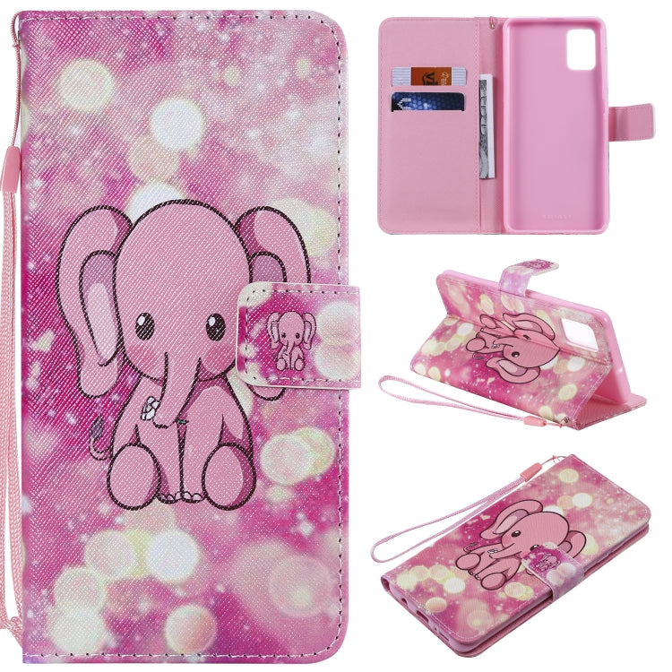 Painting Horizontal Flip Leather Case with Holder & Card Slot & Lanyard, For Galaxy A51, For Galaxy A71