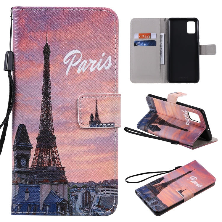 Painting Horizontal Flip Leather Case with Holder & Card Slot & Lanyard, For Galaxy A51, For Galaxy A71