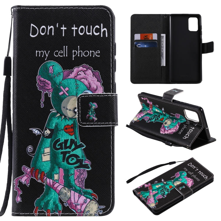 Painting Horizontal Flip Leather Case with Holder & Card Slot & Lanyard, For Galaxy A51, For Galaxy A71