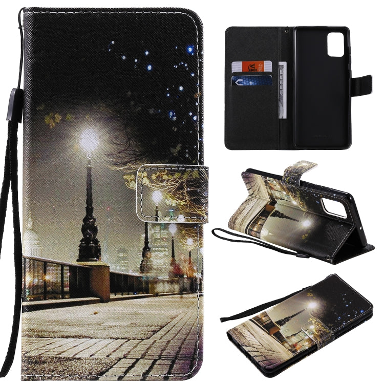 Painting Horizontal Flip Leather Case with Holder & Card Slot & Lanyard, For Galaxy A51, For Galaxy A71