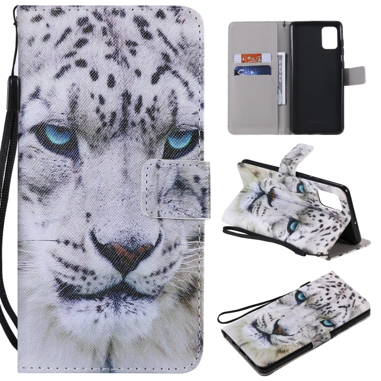 Painting Horizontal Flip Leather Case with Holder & Card Slot & Lanyard, For Galaxy A51, For Galaxy A71
