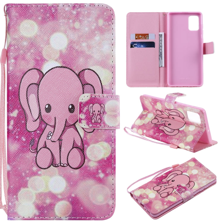 Painting Horizontal Flip Leather Case with Holder & Card Slot & Lanyard, For Galaxy A51, For Galaxy A71