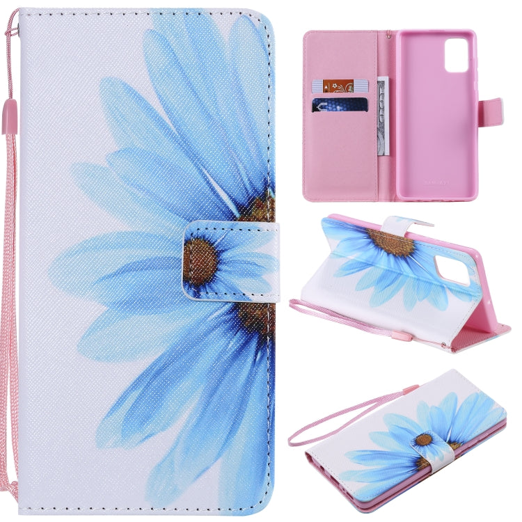 Painting Horizontal Flip Leather Case with Holder & Card Slot & Lanyard, For Galaxy A51, For Galaxy A71
