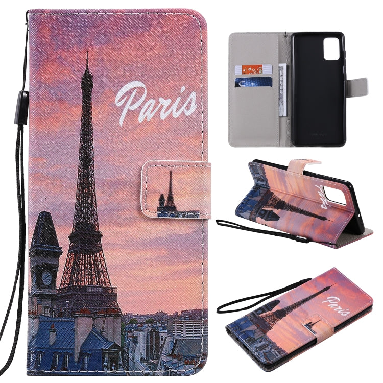 Painting Horizontal Flip Leather Case with Holder & Card Slot & Lanyard, For Galaxy A51, For Galaxy A71