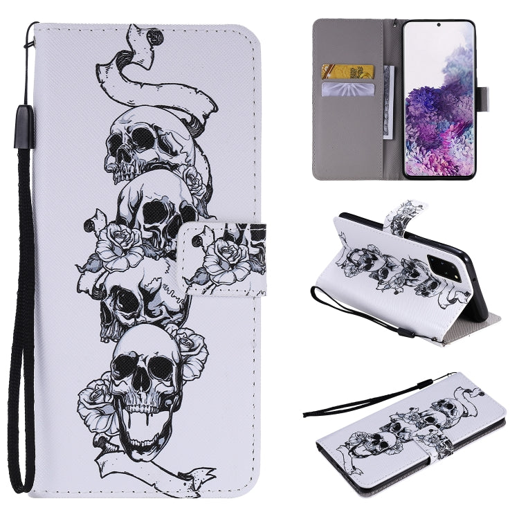 Painting Horizontal Flip Leather Case with Holder & Card Slot & Lanyard, For Galaxy S20+, For Galaxy S20 Ultra