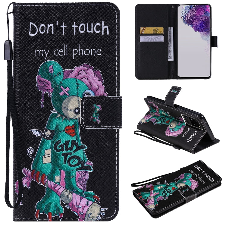 Painting Horizontal Flip Leather Case with Holder & Card Slot & Lanyard, For Galaxy S20+, For Galaxy S20 Ultra