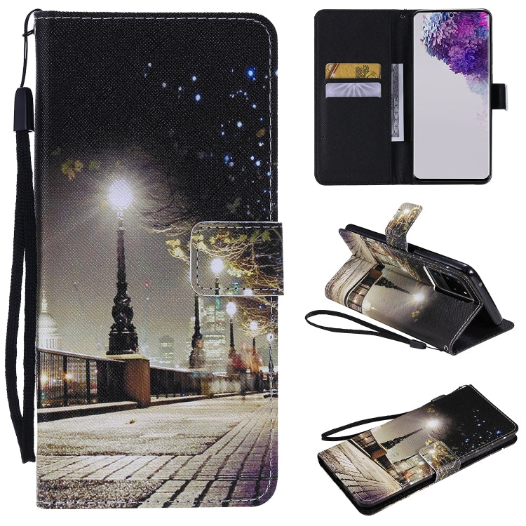 Painting Horizontal Flip Leather Case with Holder & Card Slot & Lanyard, For Galaxy S20+, For Galaxy S20 Ultra