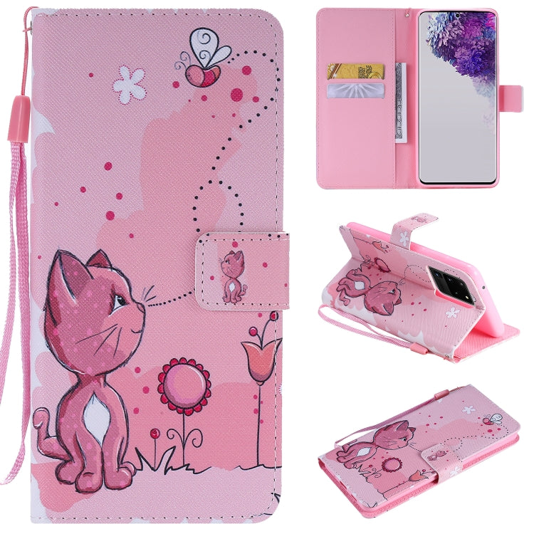 Painting Horizontal Flip Leather Case with Holder & Card Slot & Lanyard, For Galaxy S20+, For Galaxy S20 Ultra