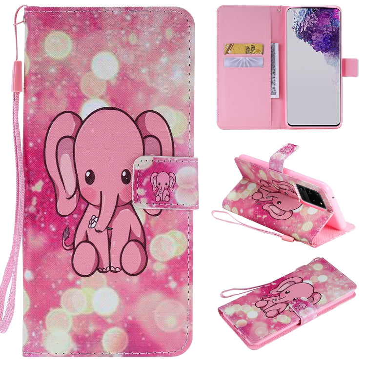 Painting Horizontal Flip Leather Case with Holder & Card Slot & Lanyard, For Galaxy S20+, For Galaxy S20 Ultra