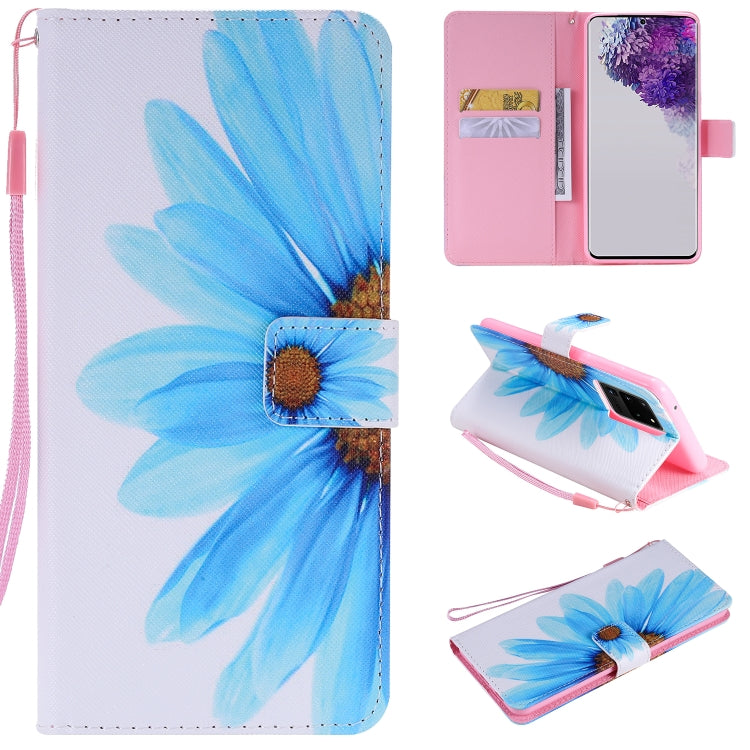 Painting Horizontal Flip Leather Case with Holder & Card Slot & Lanyard, For Galaxy S20+, For Galaxy S20 Ultra