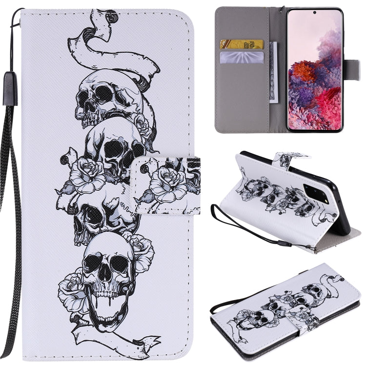 Painting Horizontal Flip Leather Case with Holder & Card Slot & Lanyard, For Galaxy S20, For Sony Xperia 20