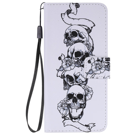 Galaxy S20 leather flip case featuring artistic painting design and built-in card storage