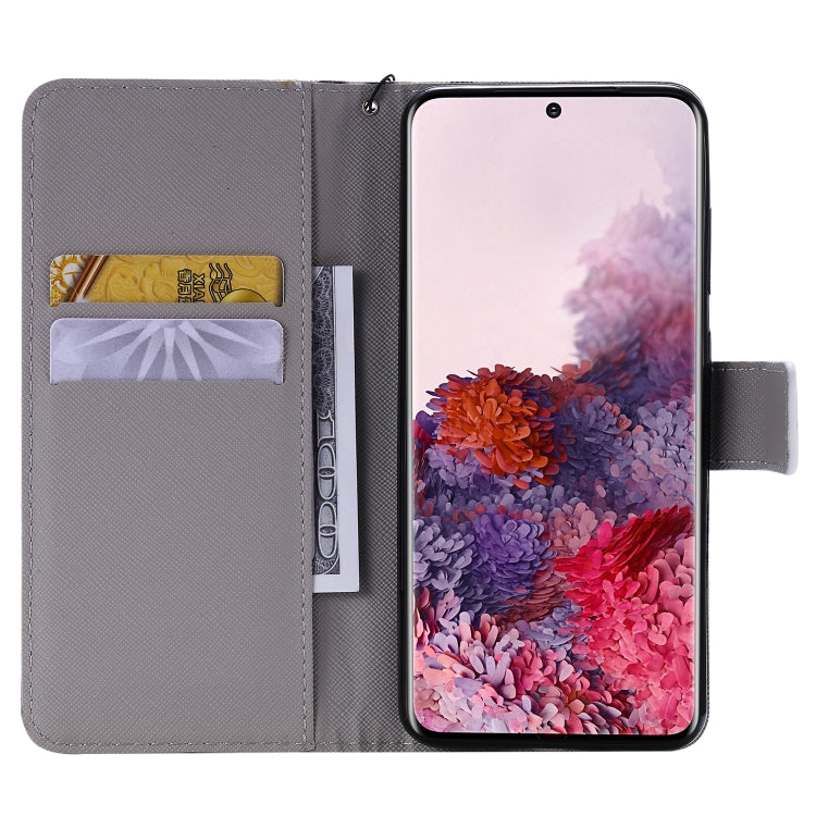 Painting Horizontal Flip Leather Case with Holder & Card Slot & Lanyard, For Galaxy S20, For Sony Xperia 20