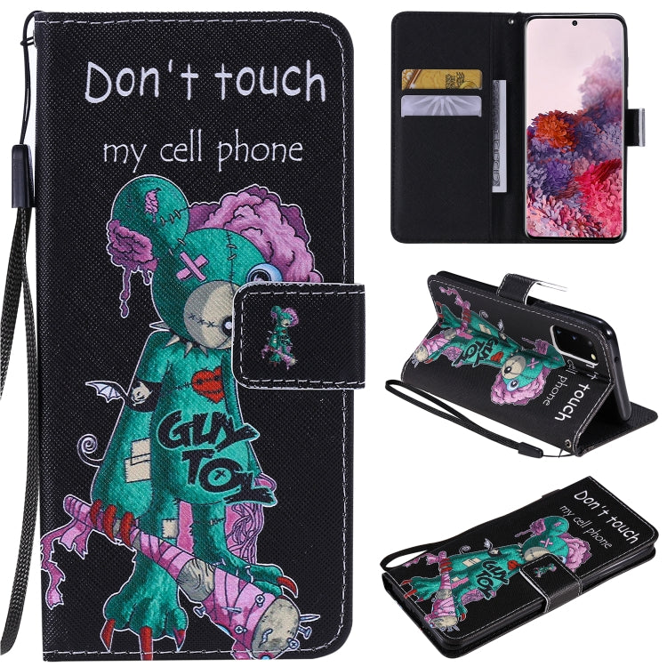 Painting Horizontal Flip Leather Case with Holder & Card Slot & Lanyard, For Galaxy S20, For Sony Xperia 20
