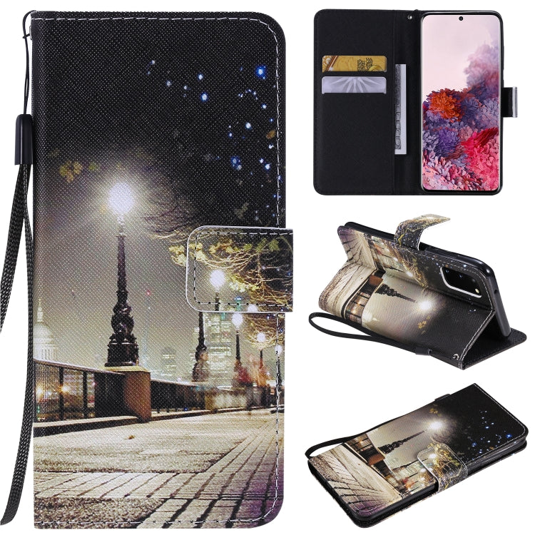Painting Horizontal Flip Leather Case with Holder & Card Slot & Lanyard, For Galaxy S20, For Sony Xperia 20