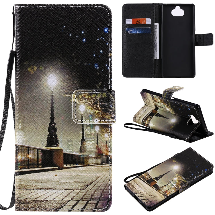 Painting Horizontal Flip Leather Case with Holder & Card Slot & Lanyard, For Galaxy S20, For Sony Xperia 20