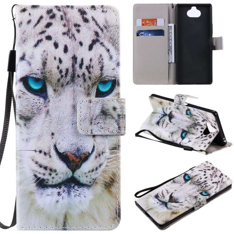 Painting Horizontal Flip Leather Case with Holder & Card Slot & Lanyard, For Galaxy S20, For Sony Xperia 20