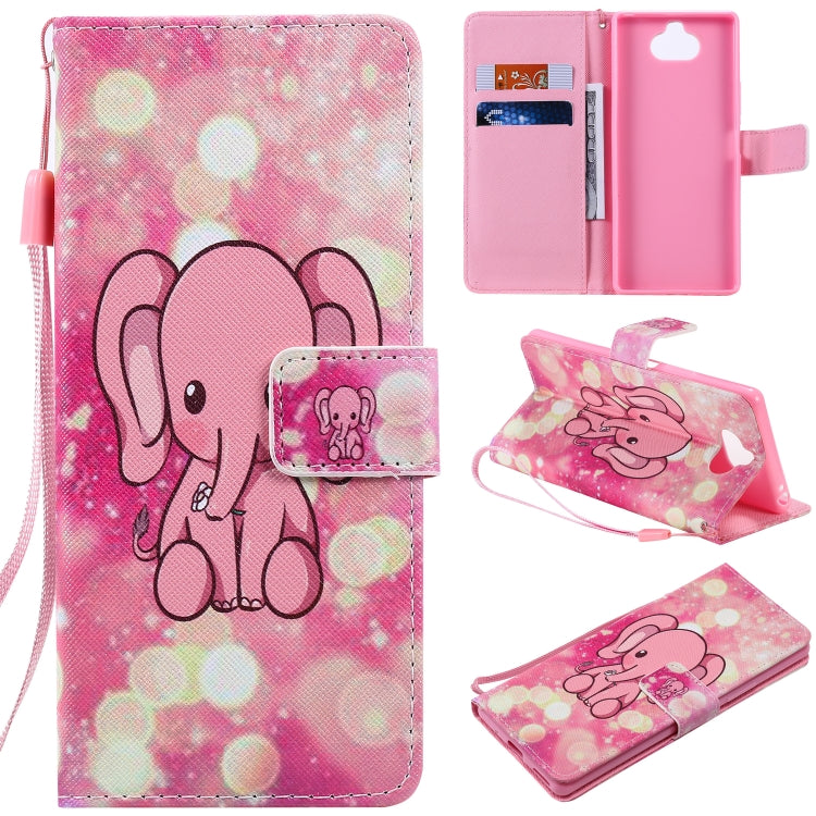 Painting Horizontal Flip Leather Case with Holder & Card Slot & Lanyard, For Galaxy S20, For Sony Xperia 20