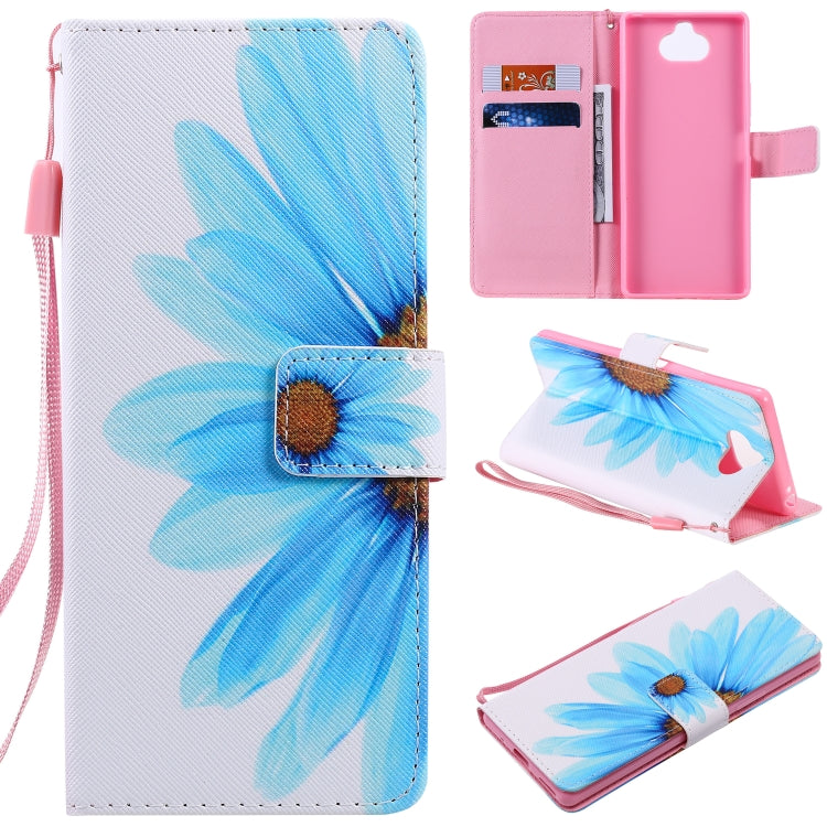Painting Horizontal Flip Leather Case with Holder & Card Slot & Lanyard, For Galaxy S20, For Sony Xperia 20