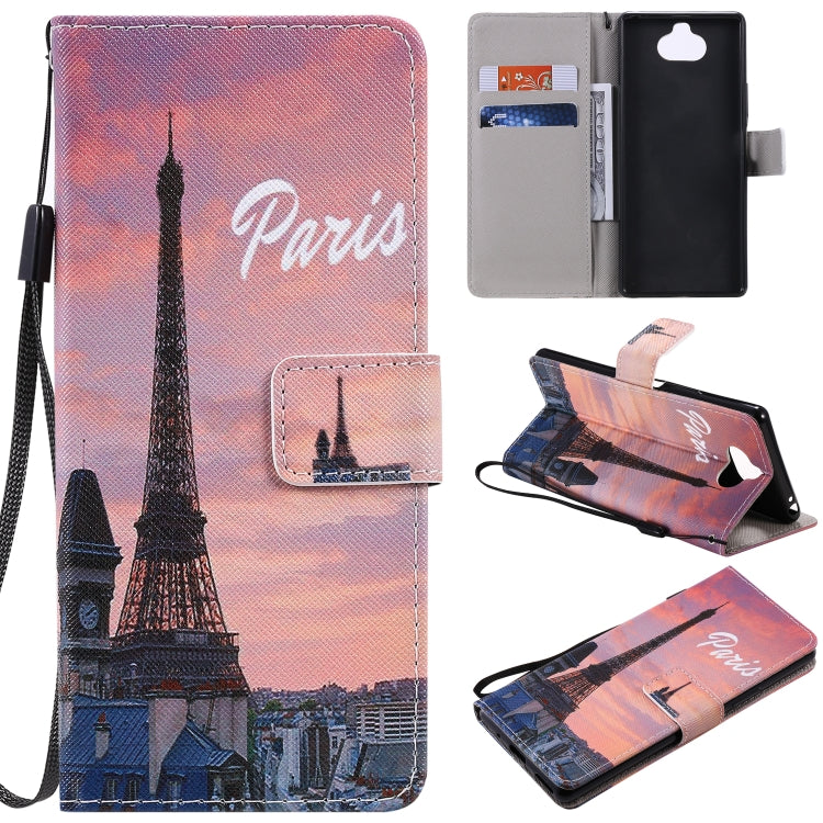 Painting Horizontal Flip Leather Case with Holder & Card Slot & Lanyard, For Galaxy S20, For Sony Xperia 20