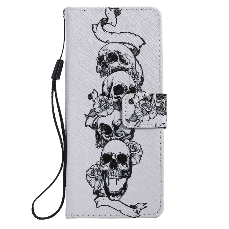 Painting Horizontal Flip Leather Case with Holder & Card Slot & Lanyard, For Sony XZ5
