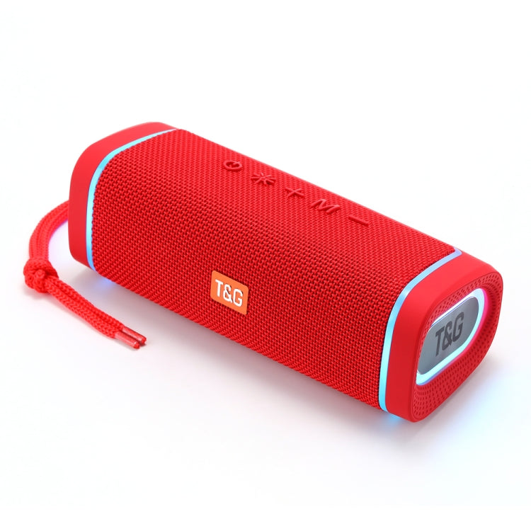 T&amp;G TG375 Enceinte Bluetooth sans fil portable d'extérieur avec éclairage LED RGB et caisson de basses, TG375