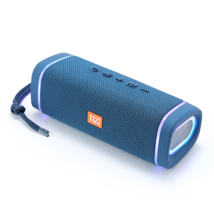 T&amp;G TG375 Enceinte Bluetooth sans fil portable d'extérieur avec éclairage LED RGB et caisson de basses, TG375