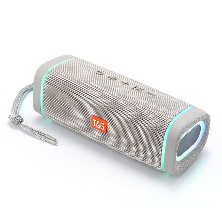 T&amp;G TG375 Enceinte Bluetooth sans fil portable d'extérieur avec éclairage LED RGB et caisson de basses, TG375