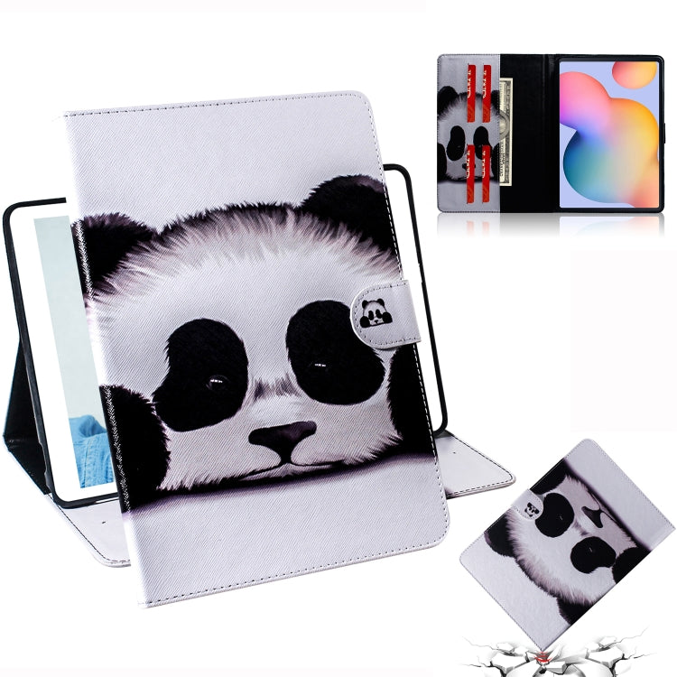 Colored Drawing Horizontal Flip Leather Case with Holder & Card Slot & Wallet, For Galaxy Tab S6 Lite P610 / P615
