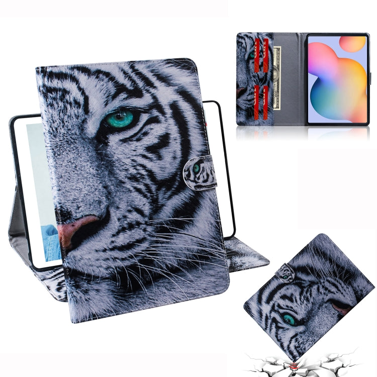 Colored Drawing Horizontal Flip Leather Case with Holder & Card Slot & Wallet, For Galaxy Tab S6 Lite P610 / P615