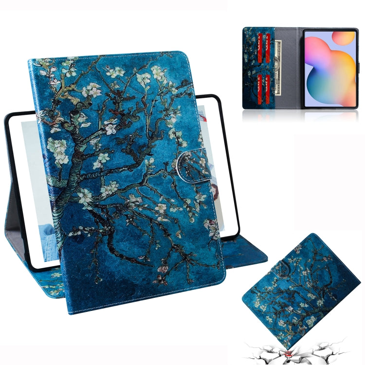 Colored Drawing Horizontal Flip Leather Case with Holder & Card Slot & Wallet, For Galaxy Tab S6 Lite P610 / P615
