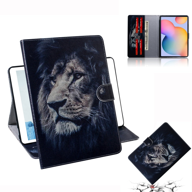 Colored Drawing Horizontal Flip Leather Case with Holder & Card Slot & Wallet, For Galaxy Tab S6 Lite P610 / P615