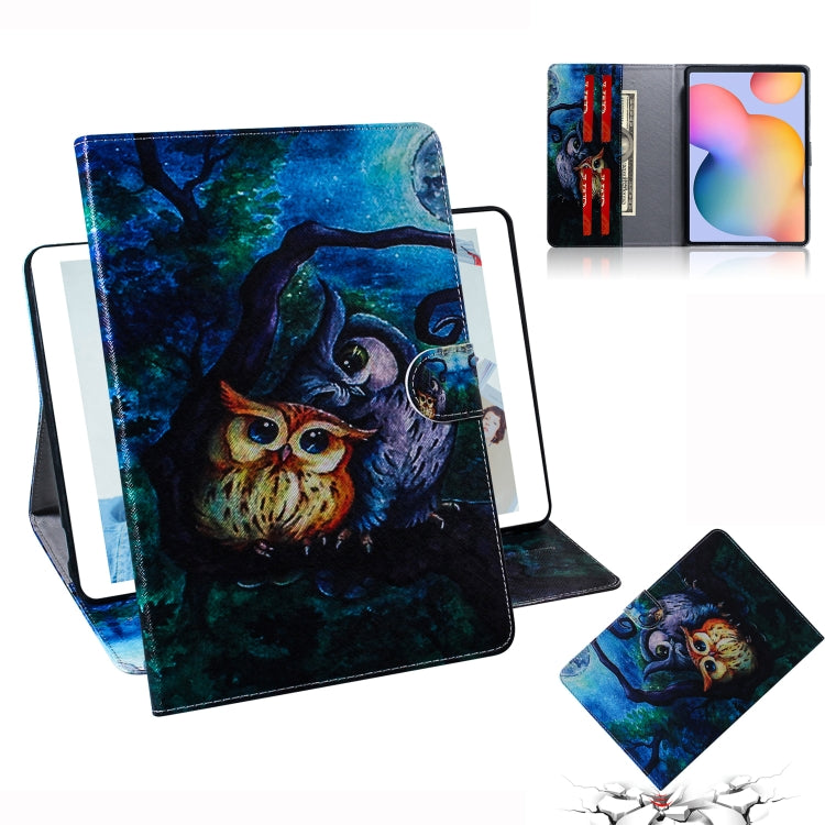 Colored Drawing Horizontal Flip Leather Case with Holder & Card Slot & Wallet, For Galaxy Tab S6 Lite P610 / P615