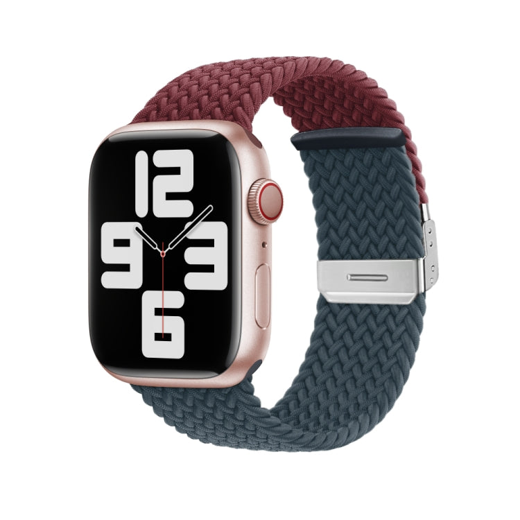 Nylon Braided Stitching Buckle Watch Band, For Apple Watch Series 8&7 41mm, For Apple Watch Series 8&7 45mm