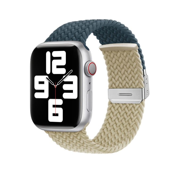 Nylon Braided Stitching Buckle Watch Band, For Apple Watch Series 8&7 41mm, For Apple Watch Series 8&7 45mm
