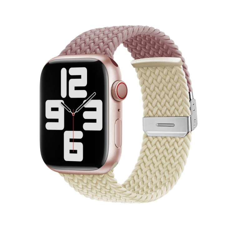 Nylon Braided Stitching Buckle Watch Band, For Apple Watch Series 8&7 41mm, For Apple Watch Series 8&7 45mm