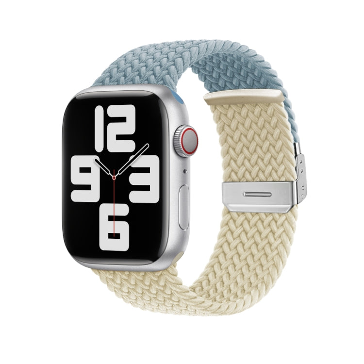 Nylon Braided Stitching Buckle Watch Band, For Apple Watch Series 8&7 41mm, For Apple Watch Series 8&7 45mm