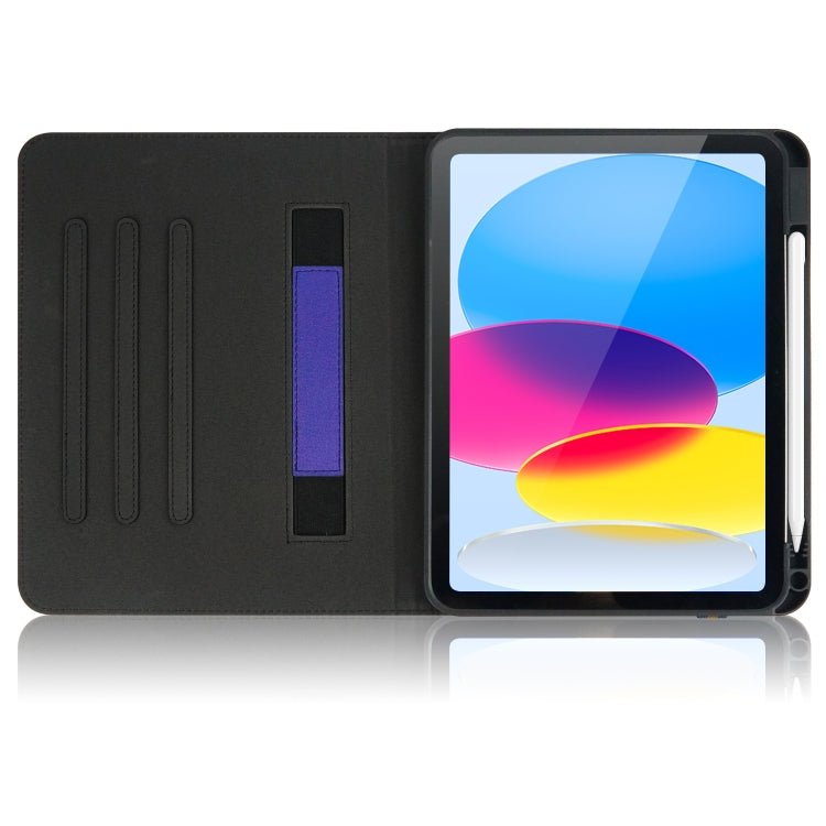 Marble Pattern Stitching Leather Tablet Case