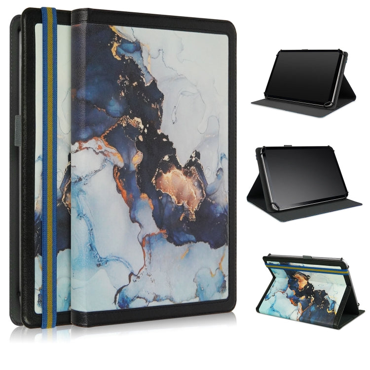 Marble Pattern Stitching Leather Tablet Case