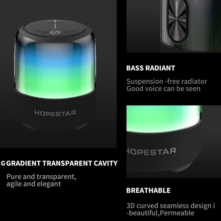 HOPESTAR SC-01 Waterproof LED Light Wireless Bluetooth Speaker, SC-01