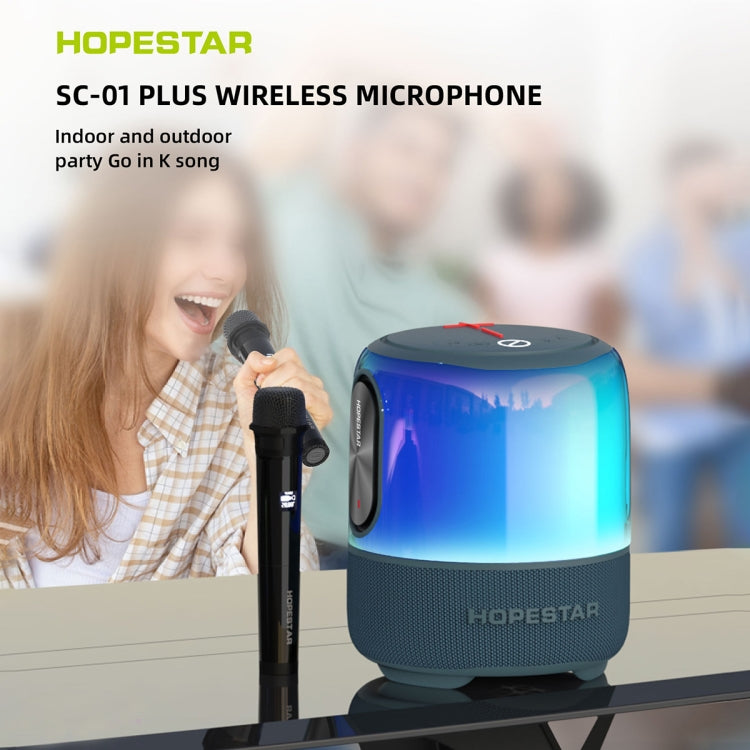 HOPESTAR SC-01 Waterproof LED Light Wireless Bluetooth Speaker, SC-01