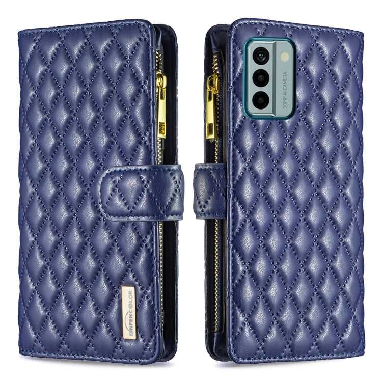 Diamond Lattice Zipper Wallet Leather Flip Phone Case, For Xiaomi Redmi Note 12 4G Global, For Nokia G22, For Samsung Galaxy A24 4G, For Samsung Galaxy M14 5G