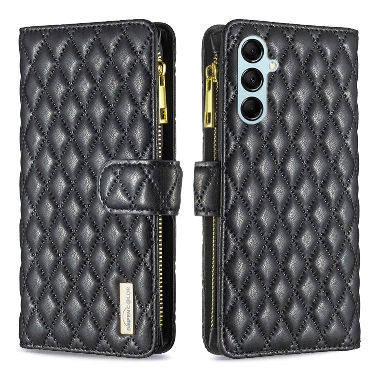 Diamond Lattice Zipper Wallet Leather Flip Phone Case, For Xiaomi Redmi Note 12 4G Global, For Nokia G22, For Samsung Galaxy A24 4G, For Samsung Galaxy M14 5G